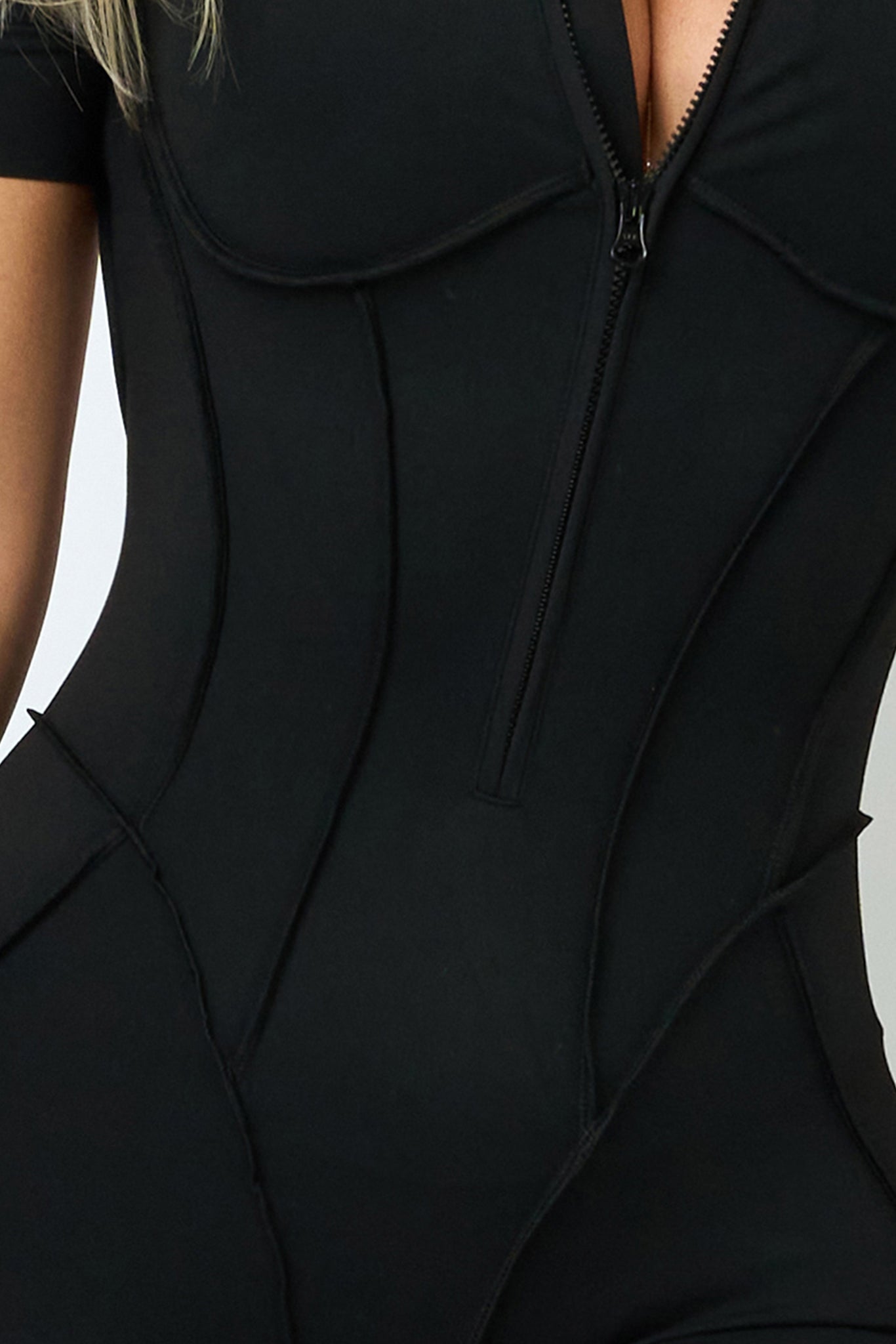 Kombinezon GLAM FIT SHORT Czarny