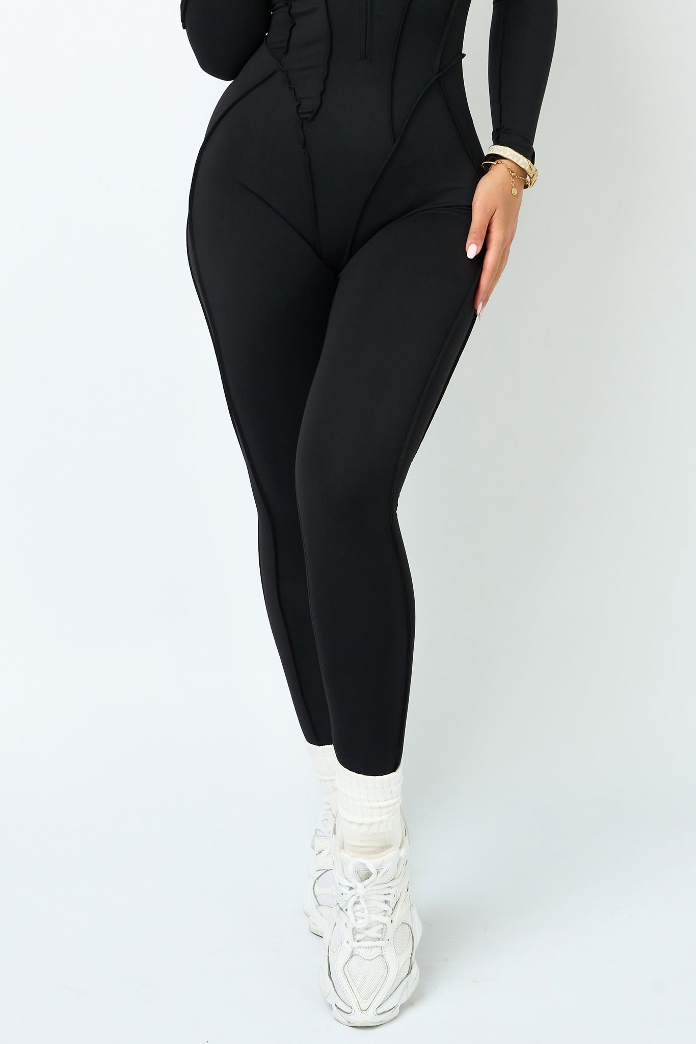 Kombinezon GLAM FIT LONG Czarny