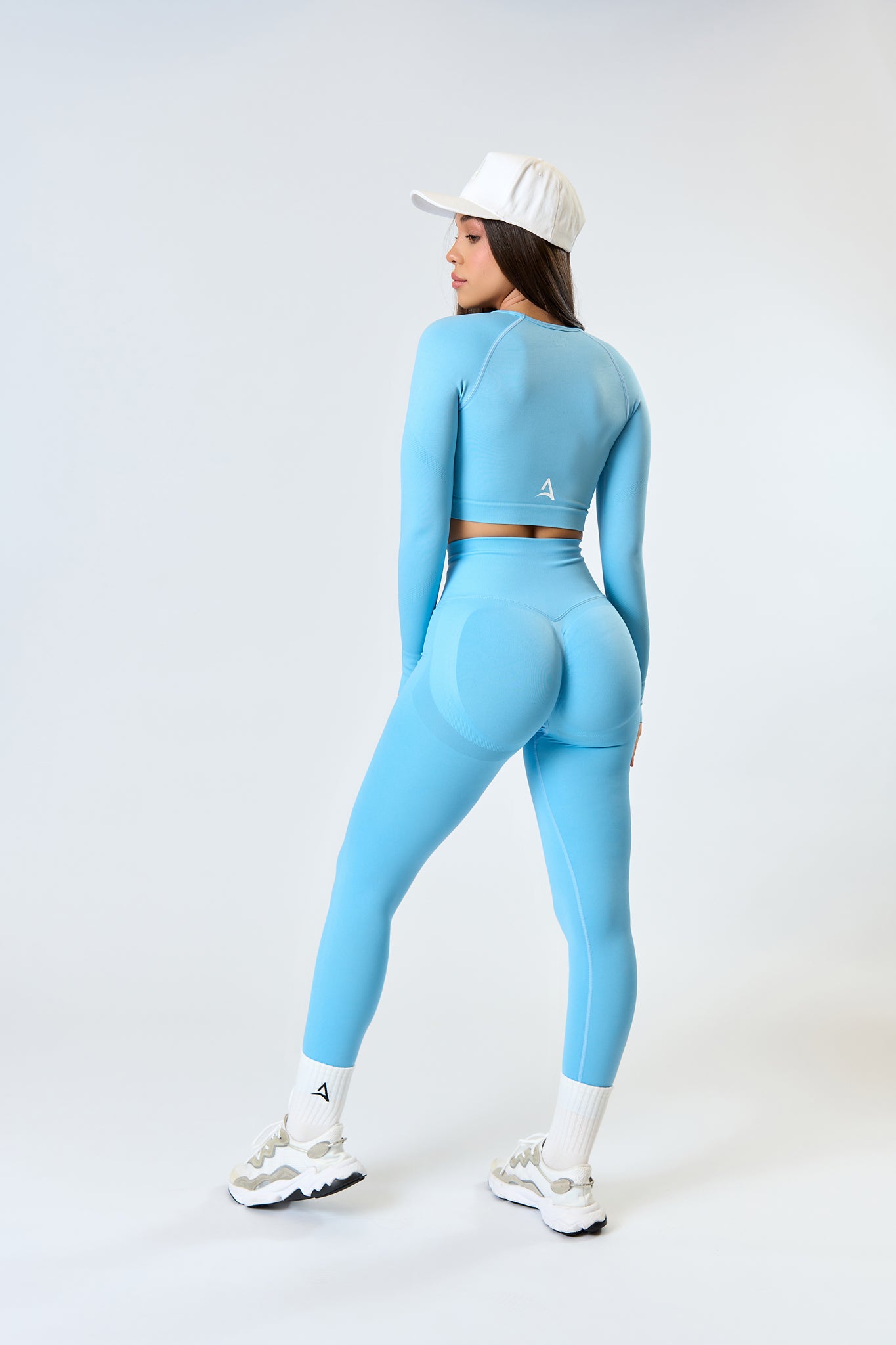 SEAMLESS LONG Set Light blue