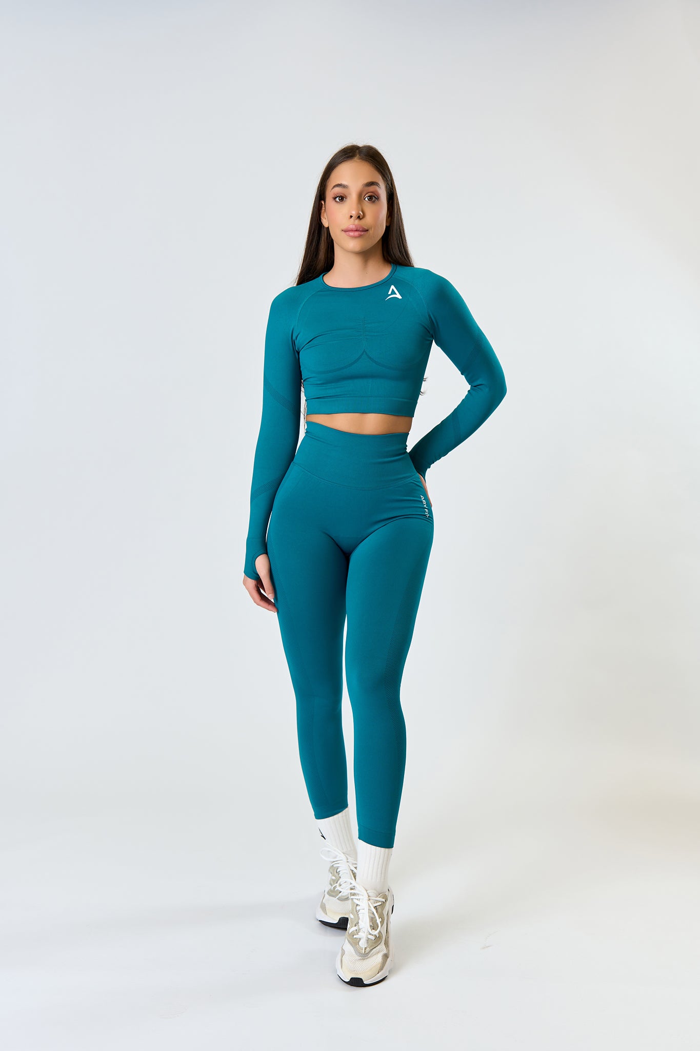SEAMLESS LONG Set Turquoise