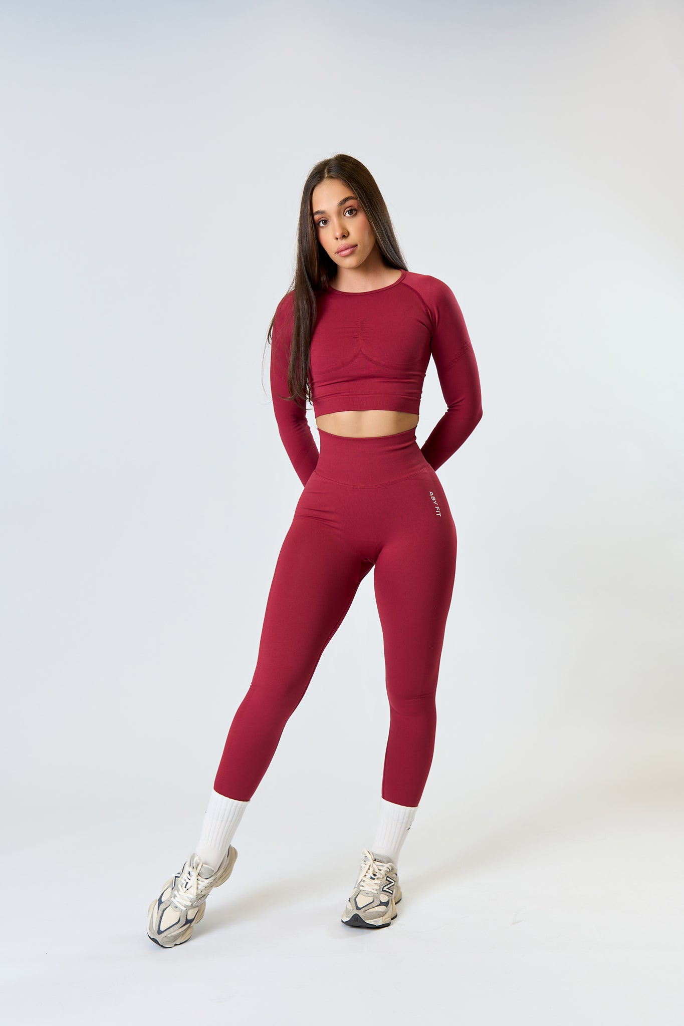 SEAMLESS LONG Tights Cherry