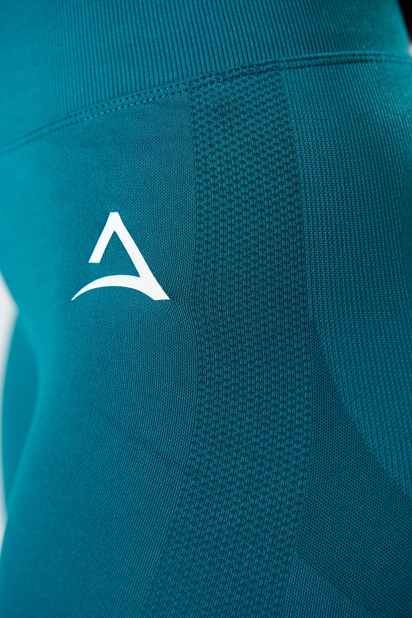 Zestaw długi bez szwów turkusowy