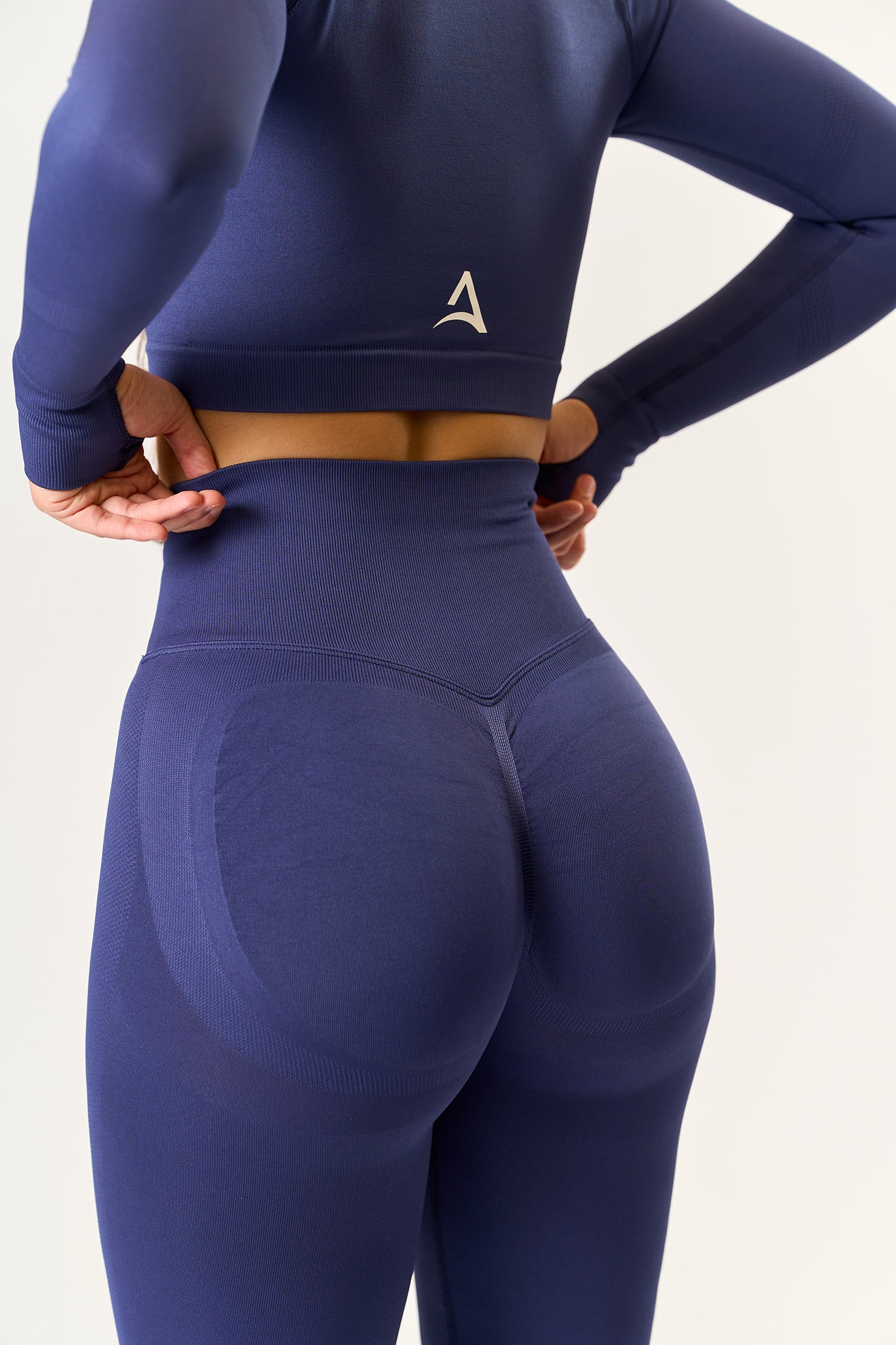 SEAMLESS LONG Tights Navy Blue