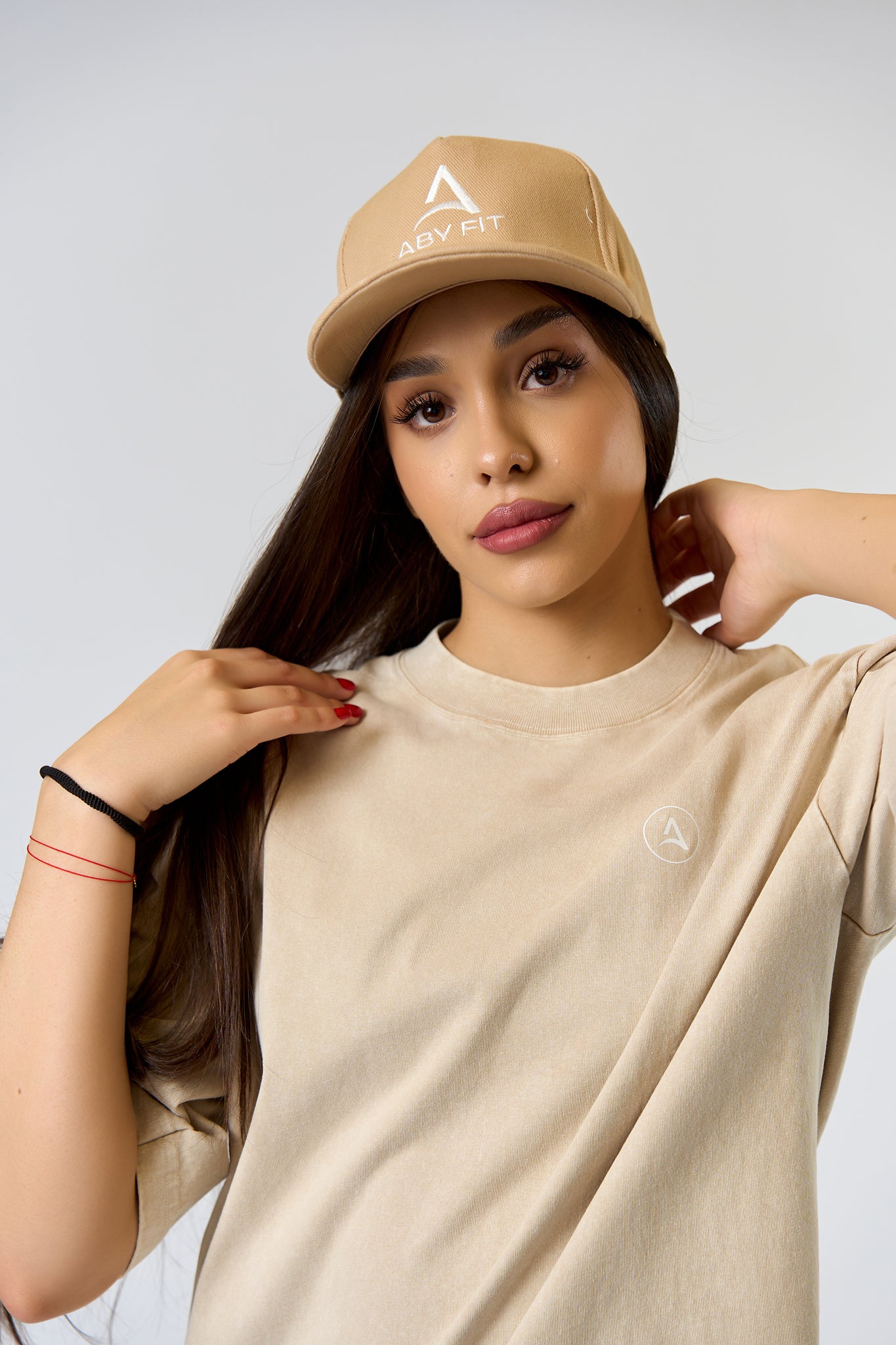 BIAŁA LOGO Czapka beżowa