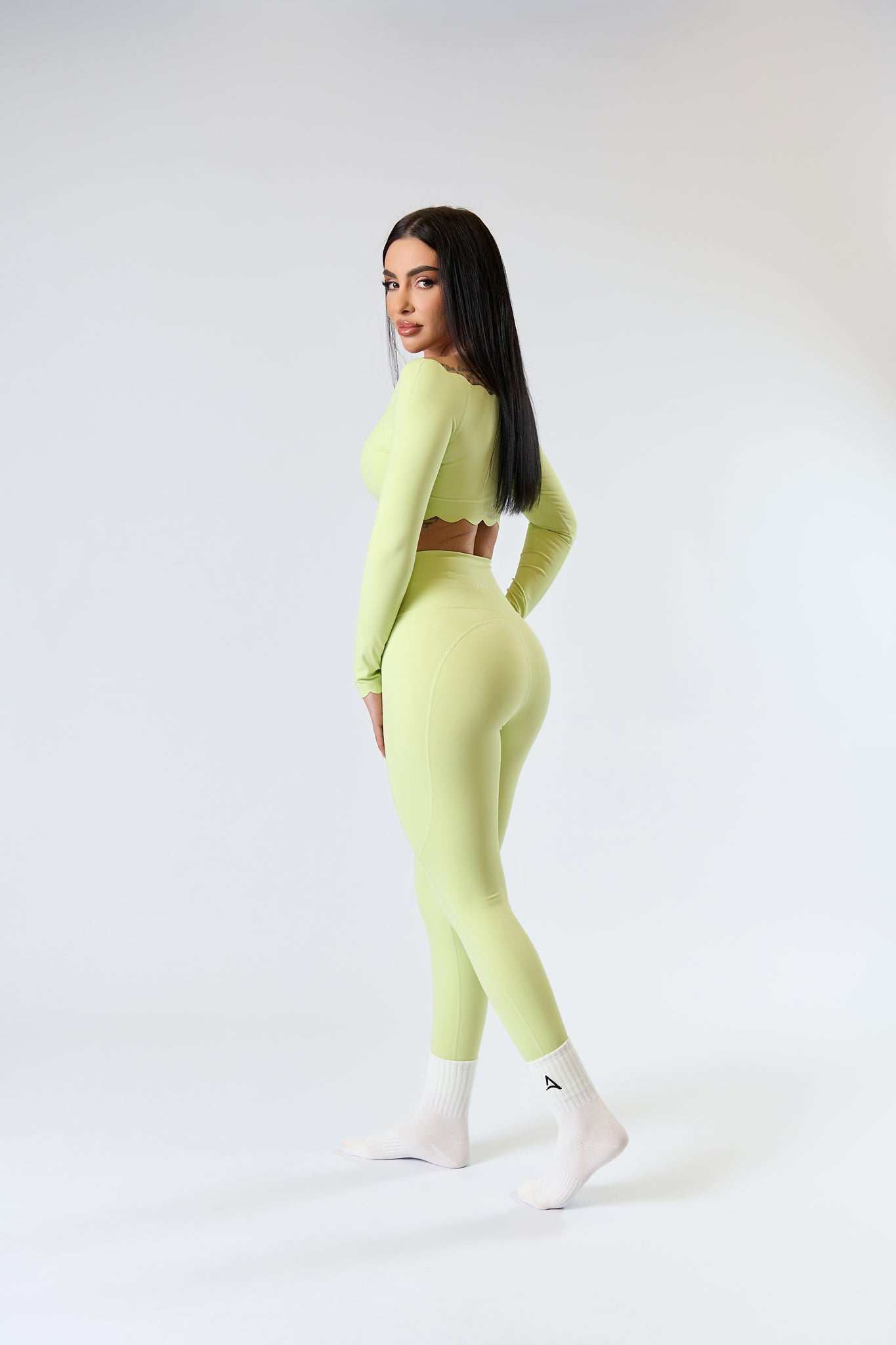 Zestaw BELLE WAVES Jasnozielony