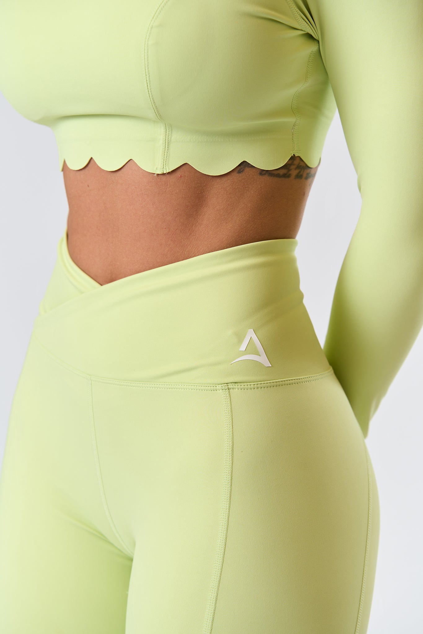 Zestaw BELLE WAVES Jasnozielony