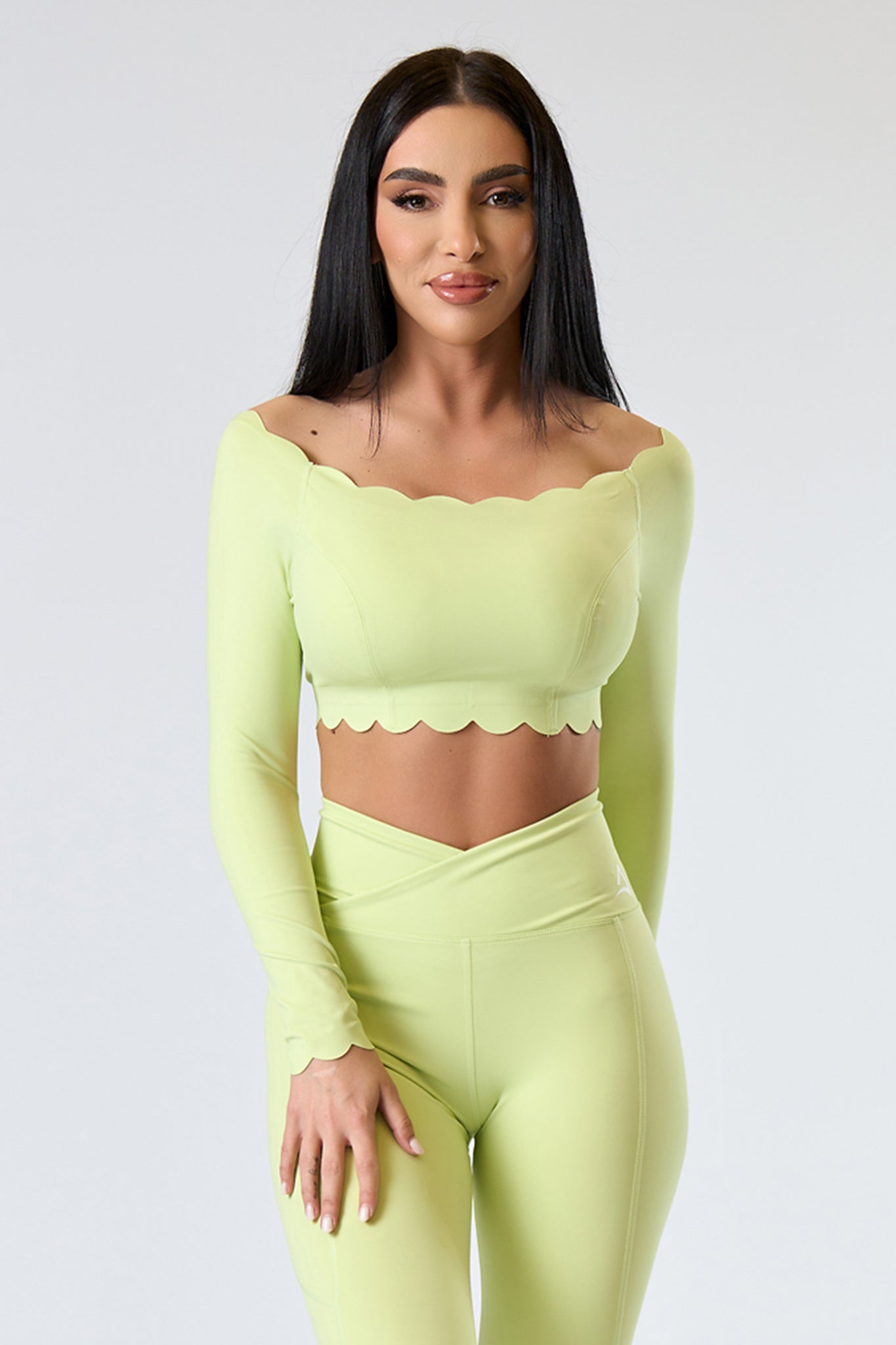 Zestaw BELLE WAVES Jasnozielony