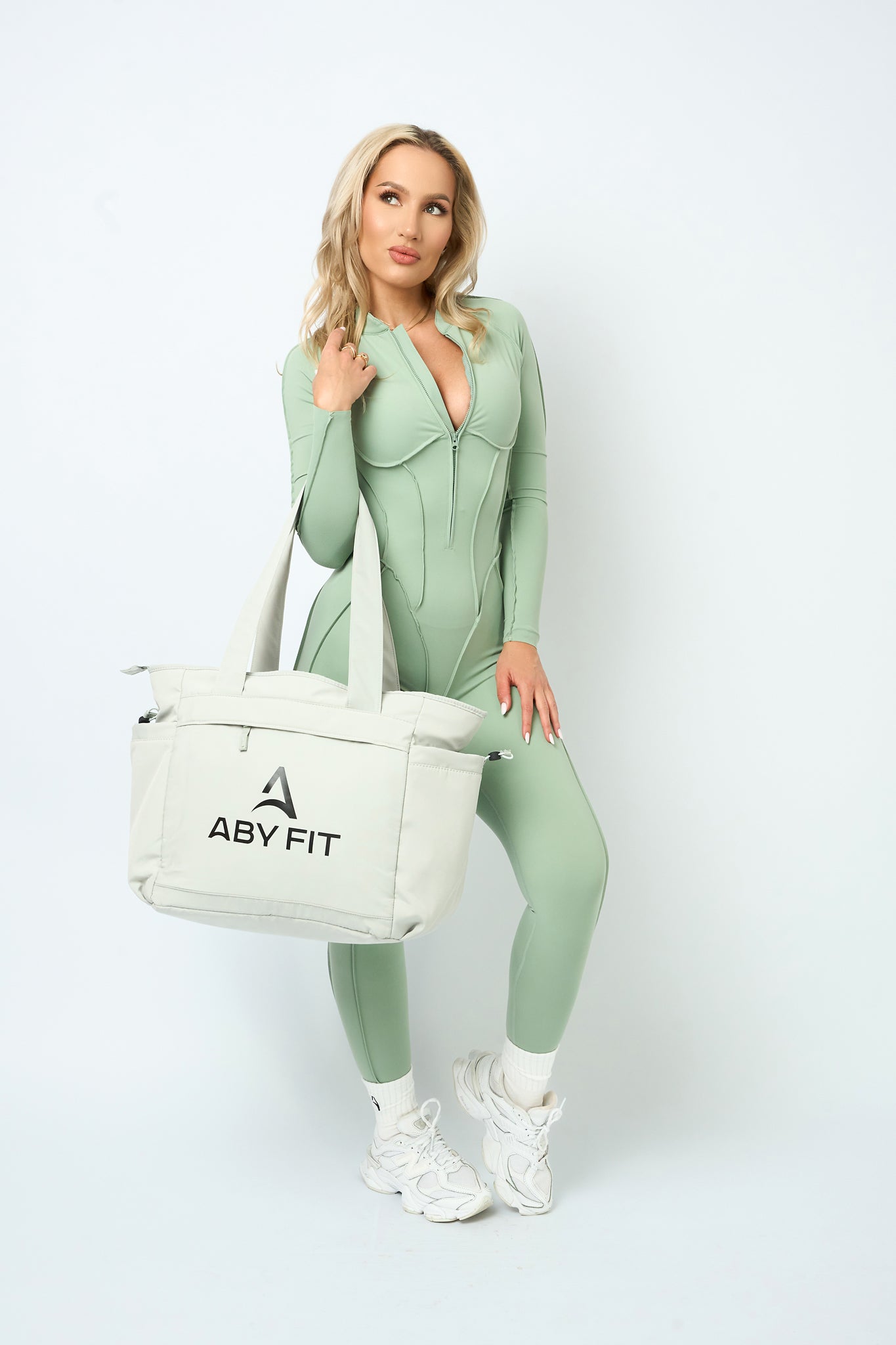 GLAM FIT LONG Jumpsuit Green