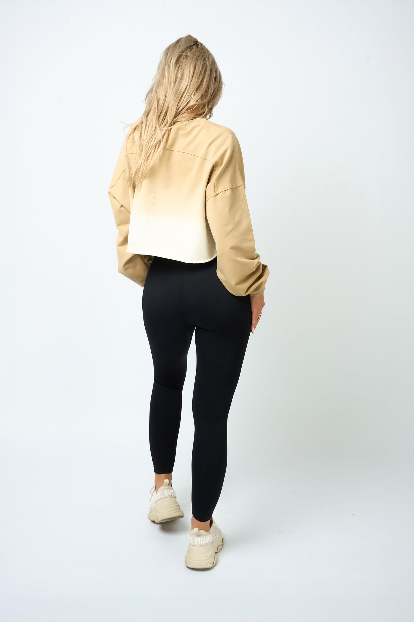 Beige CROP DEGRADEE blouse