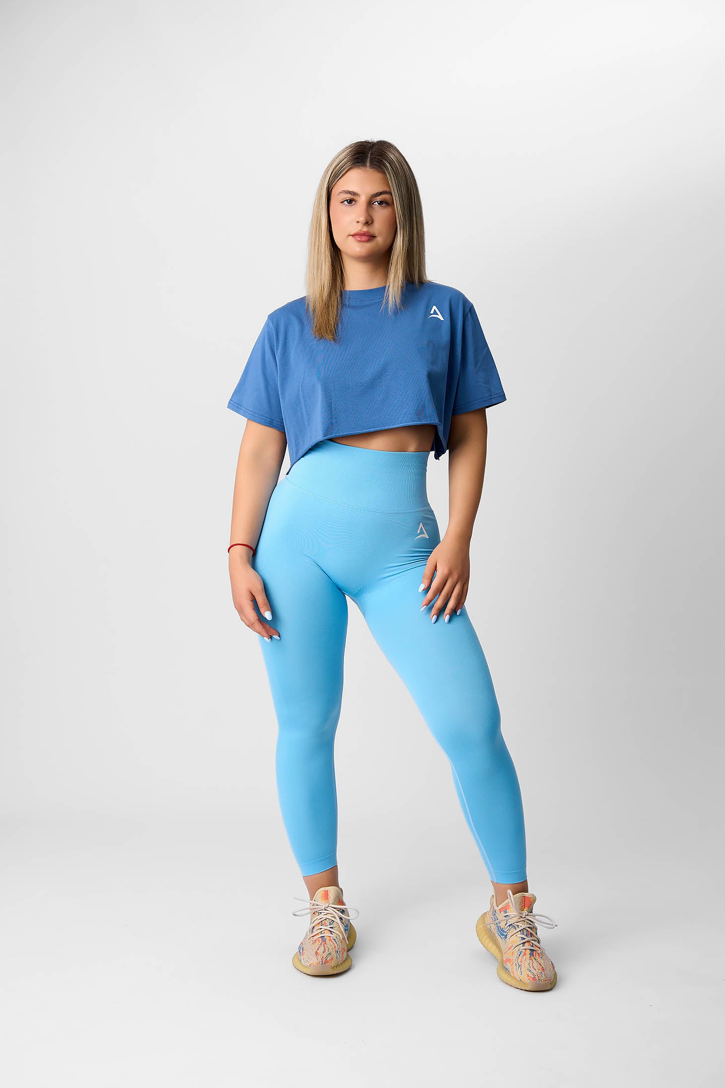 ABYFIT CROP T-shirt Blue