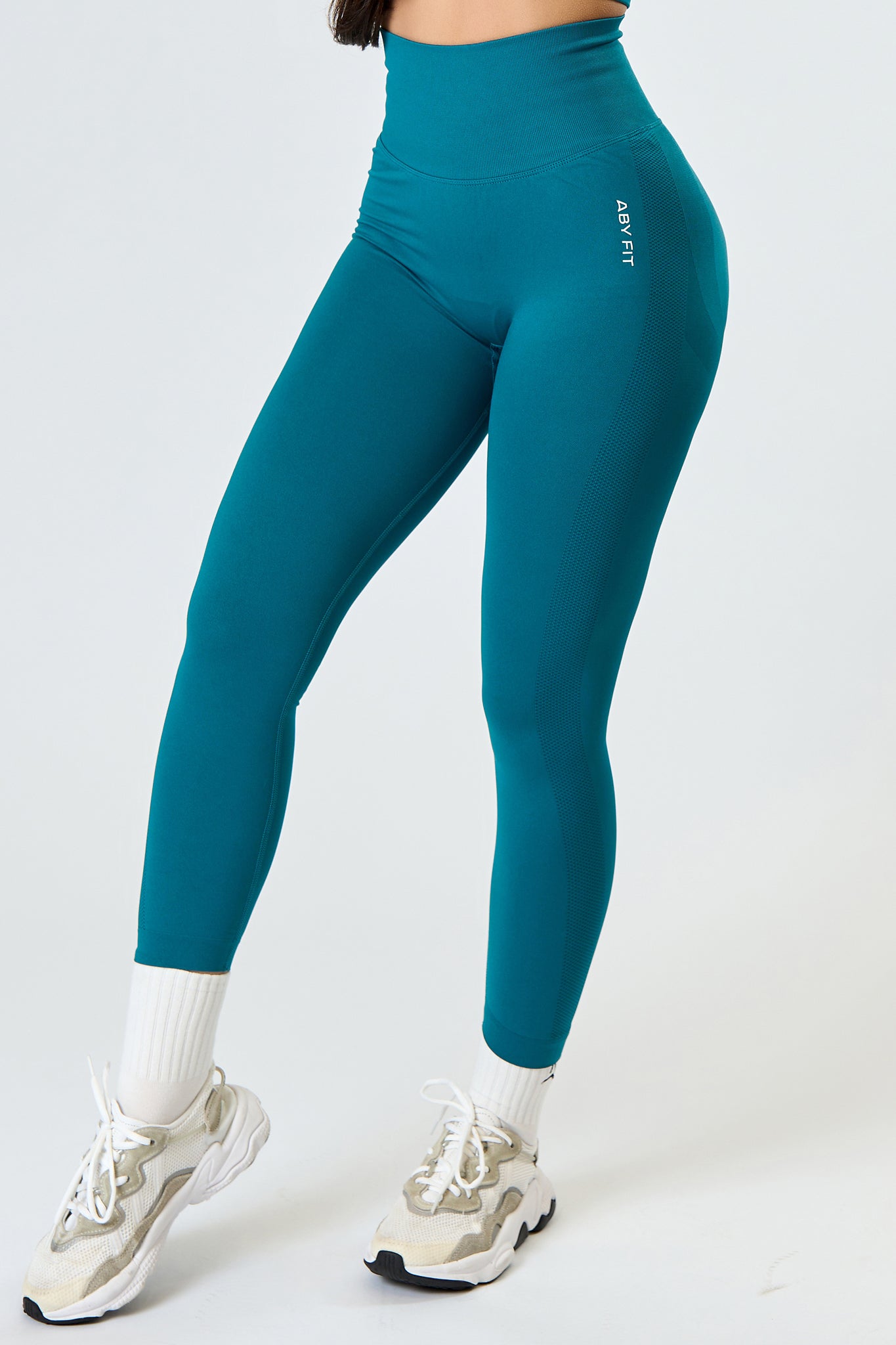 SEAMLESS LONG Tights Turquoise