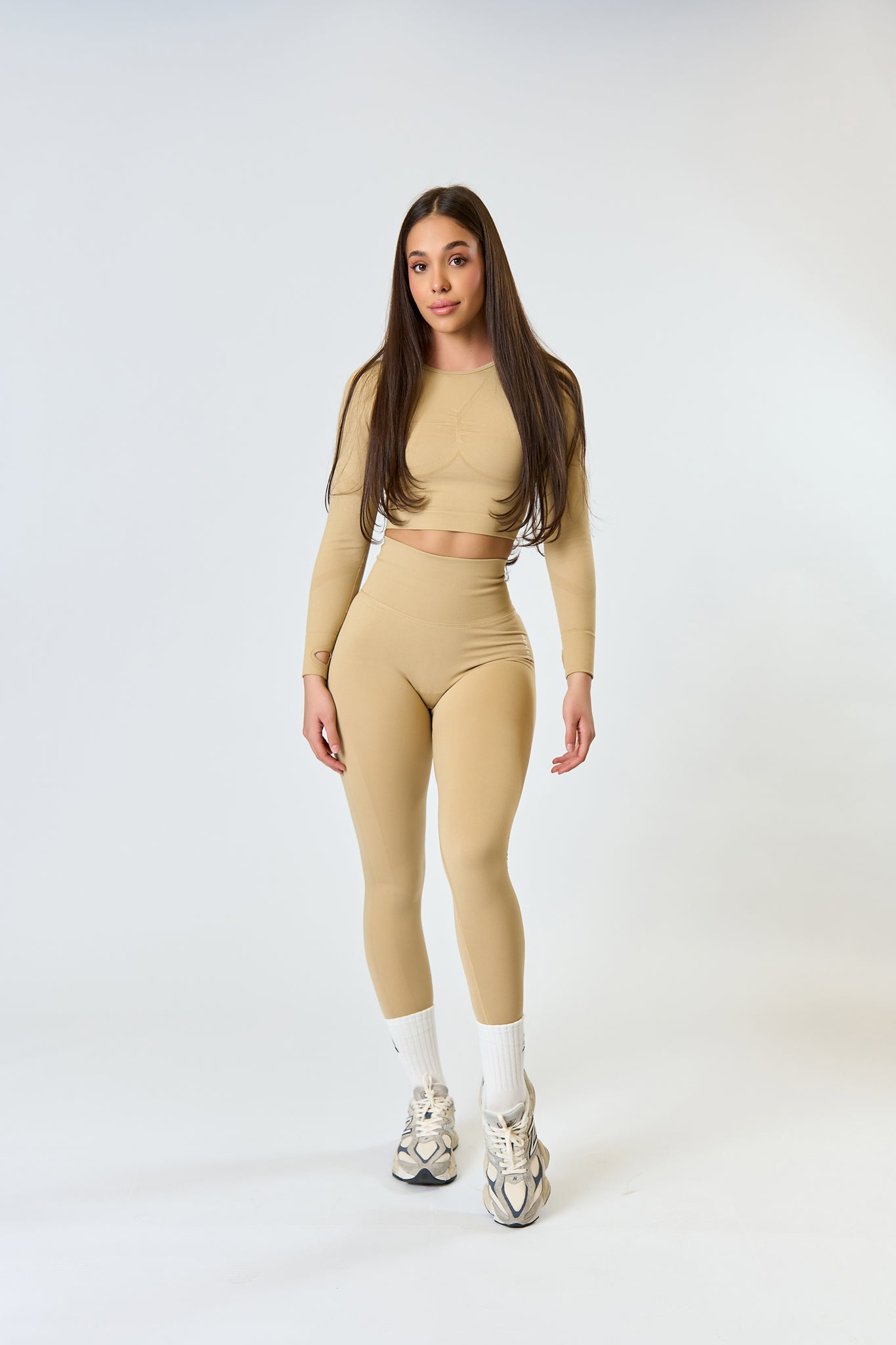 SEAMLESS LONG tights Petrol green