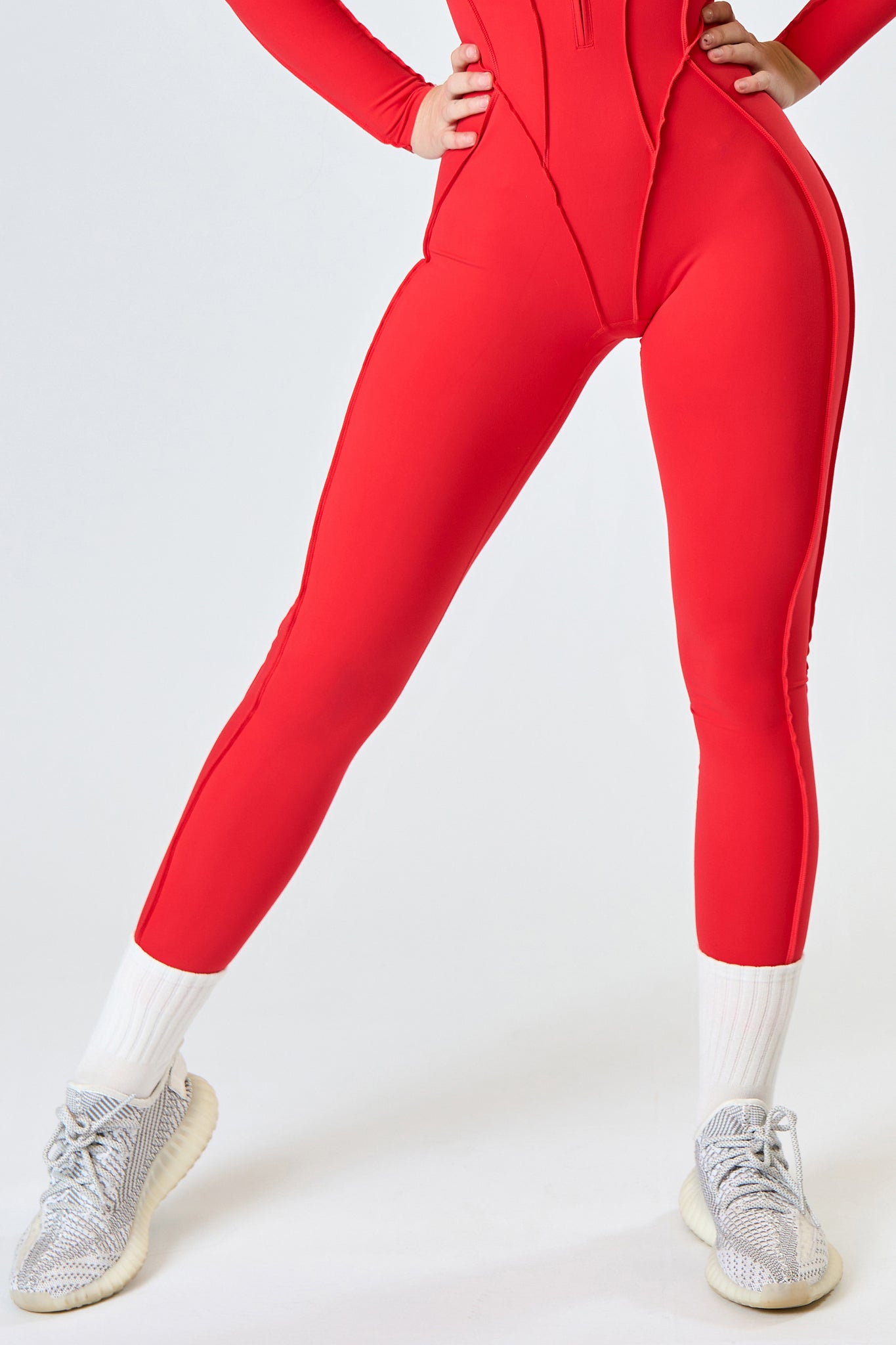 Kombinezon GLAM FIT LONG Czerwony