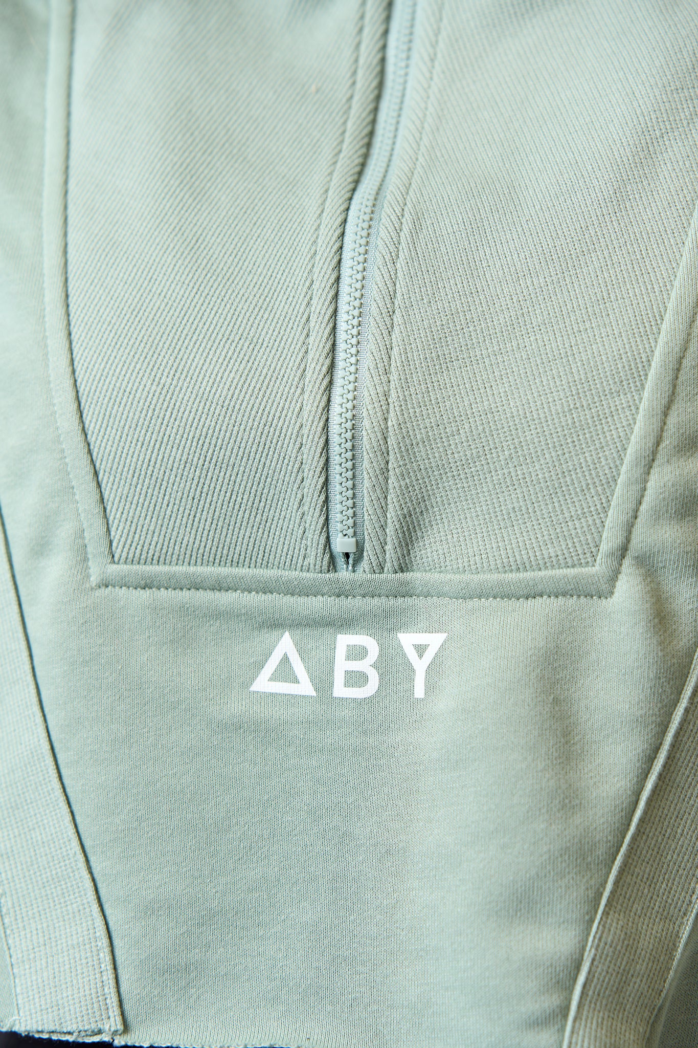 Bluzka CROP ZIP Miętowa zieleń