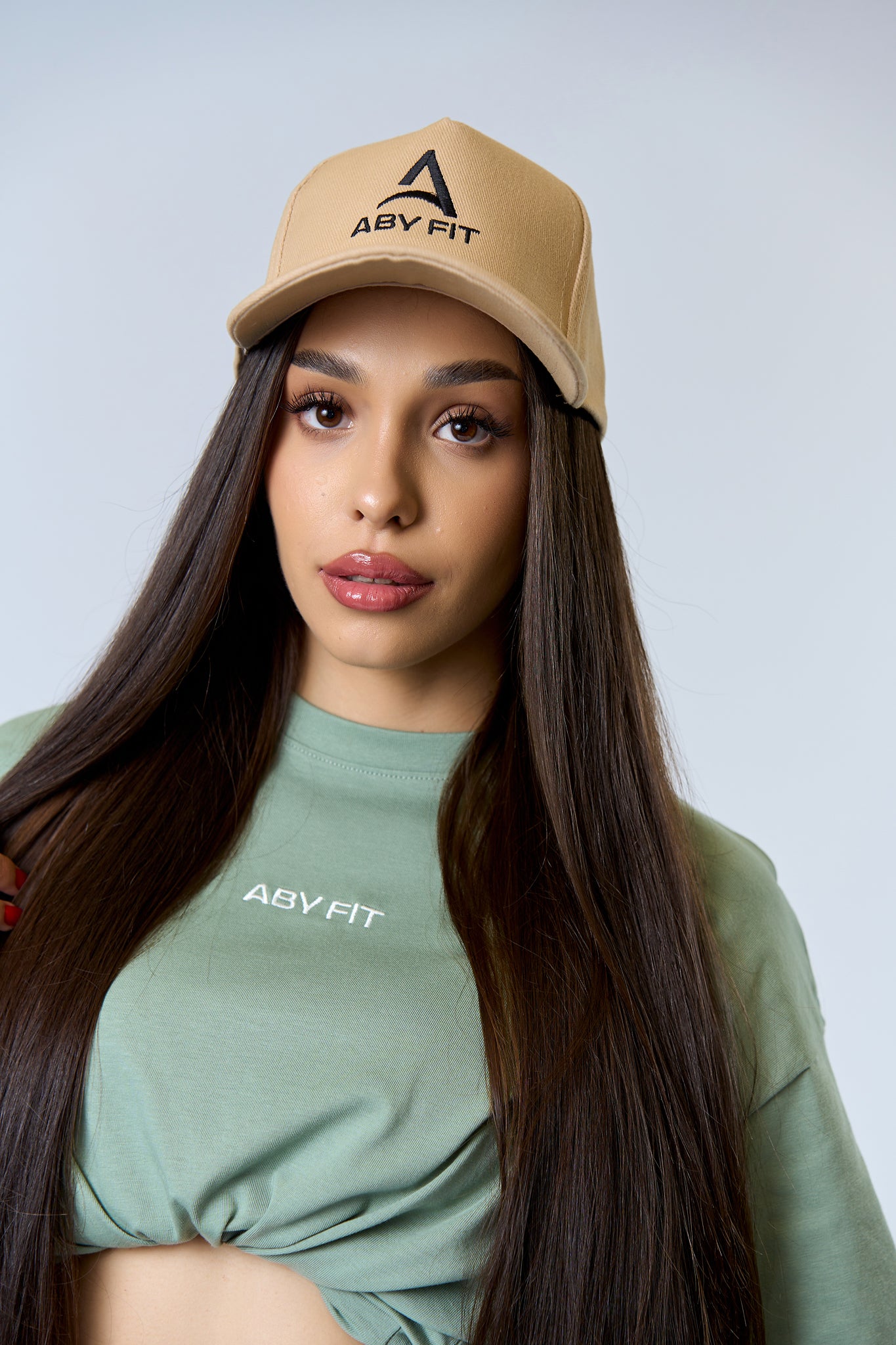 BLACK LOGO Beige cap