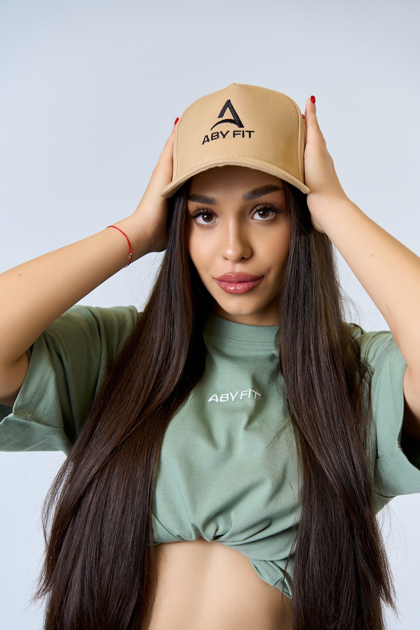 BLACK LOGO Beige cap